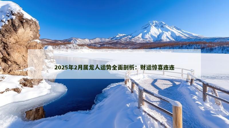 2025年2月属龙人运势全面剖析:财运惊喜连连