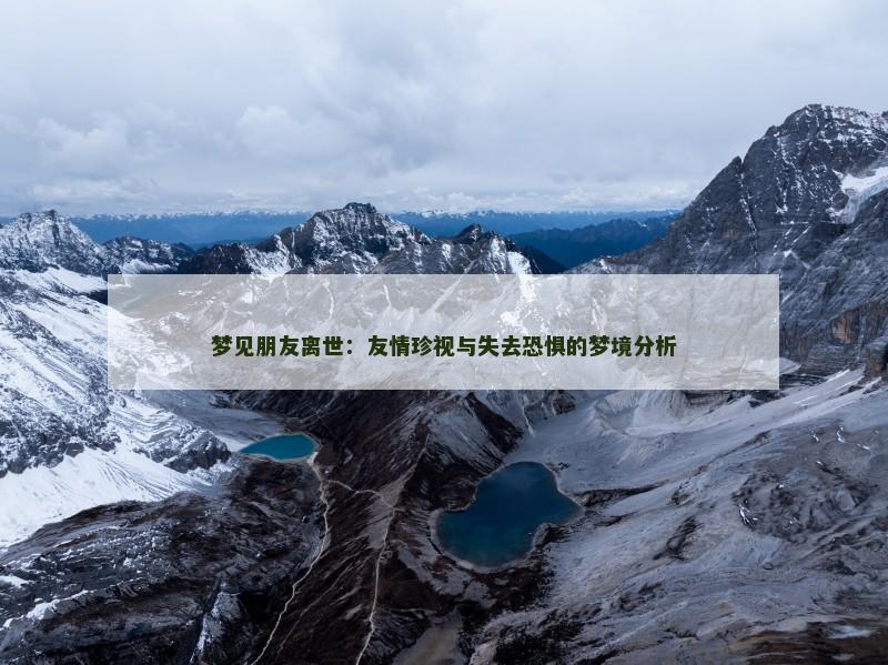 梦见朋友离世:友情珍视与失去恐惧的梦境分析