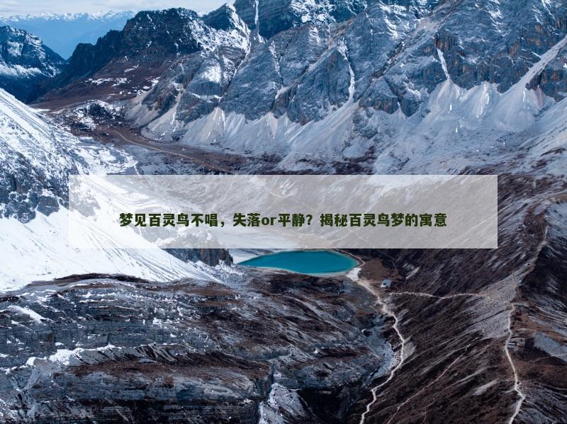梦见百灵鸟不唱,失落or平静?揭秘百灵鸟梦的寓意
