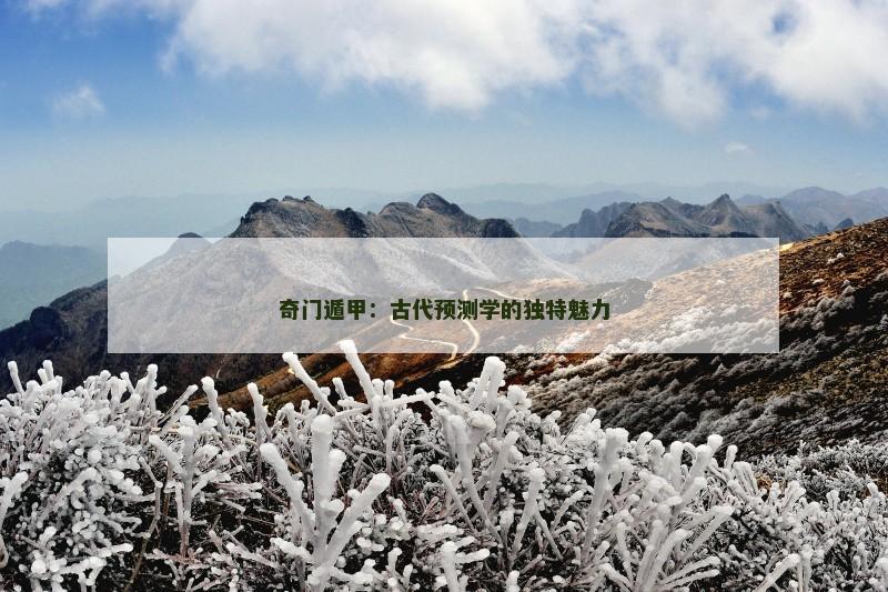 奇门遁甲:古代预测学的独特魅力