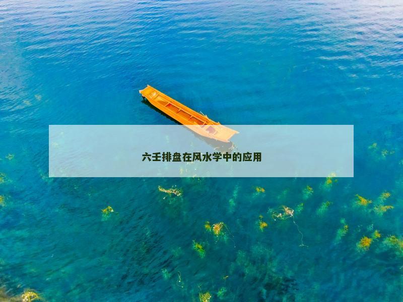 六壬排盘在风水学中的应用