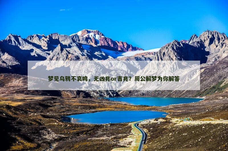 梦见乌鸦不哀鸣，无凶兆or吉兆？周公解梦为你解答
